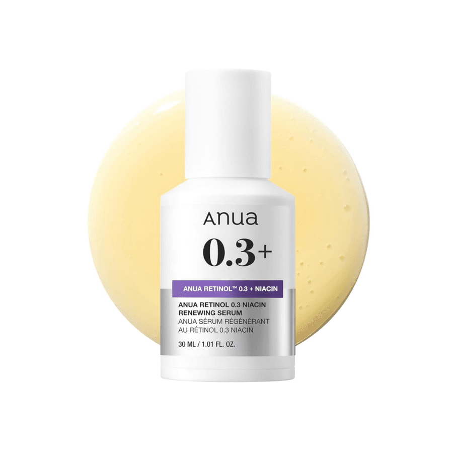 Anua Sérum Facial com Retinol 0,3% e Niacinamida 5% para Linhas Finas, Textura e Luminosidade