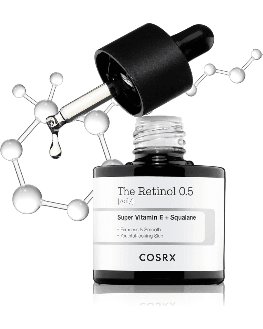 COSRX Óleo Facial com Retinol Puro 0,5% para Linhas Finas, Firmeza e Textura Irregular - 20ml