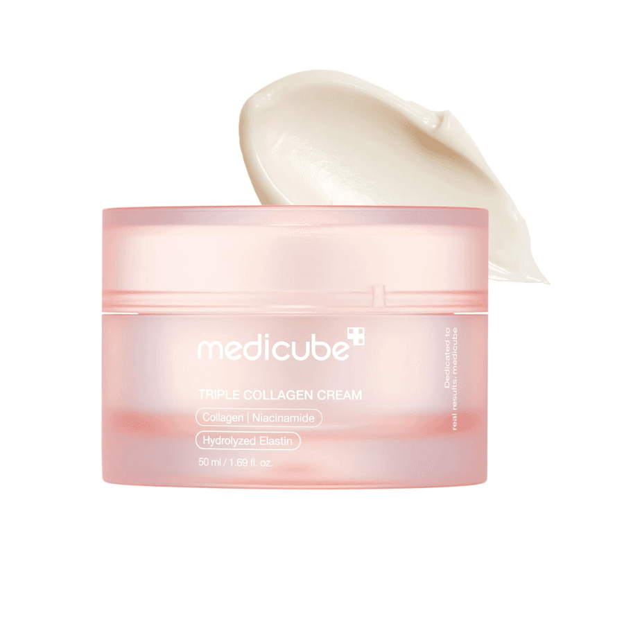 Creme Triplo Colágeno Medicube - Hidratante Firmador com Ácido Hialurônico Premium - Aumenta a Elasticidade