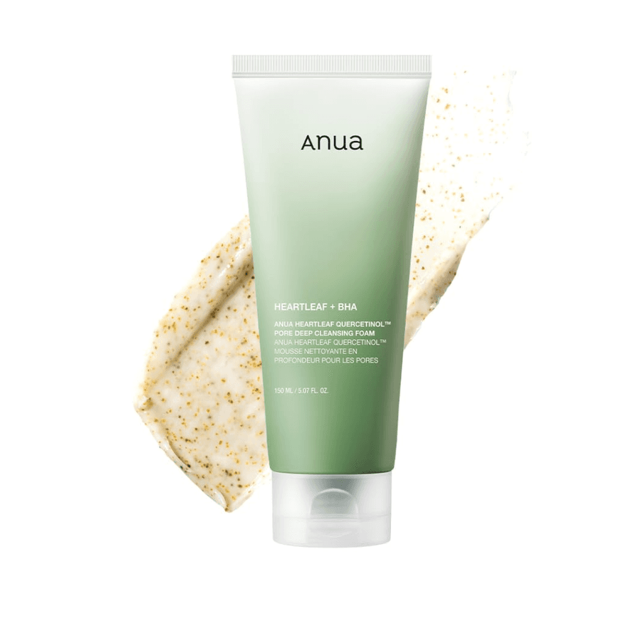 Espuma de Limpeza Facial ANUA Heartleaf com BHA - Controle de Oleosidade, Poros e Esfoliação Suave