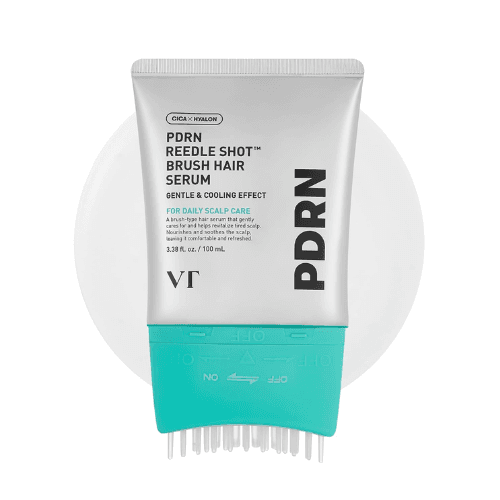 VT COSMETICS PDRN Reedle Shot Brush Hair Serum - Revitalizante para Couro Cabeludo Nutre e Fortalece Cabelos Danificados