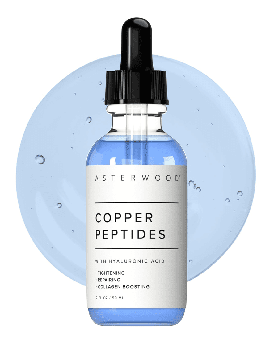 GHK-Cu Asterwood Copper Peptideo de Cobre - Serum para Firmeza, Reparação e Estímulo de Colágeno