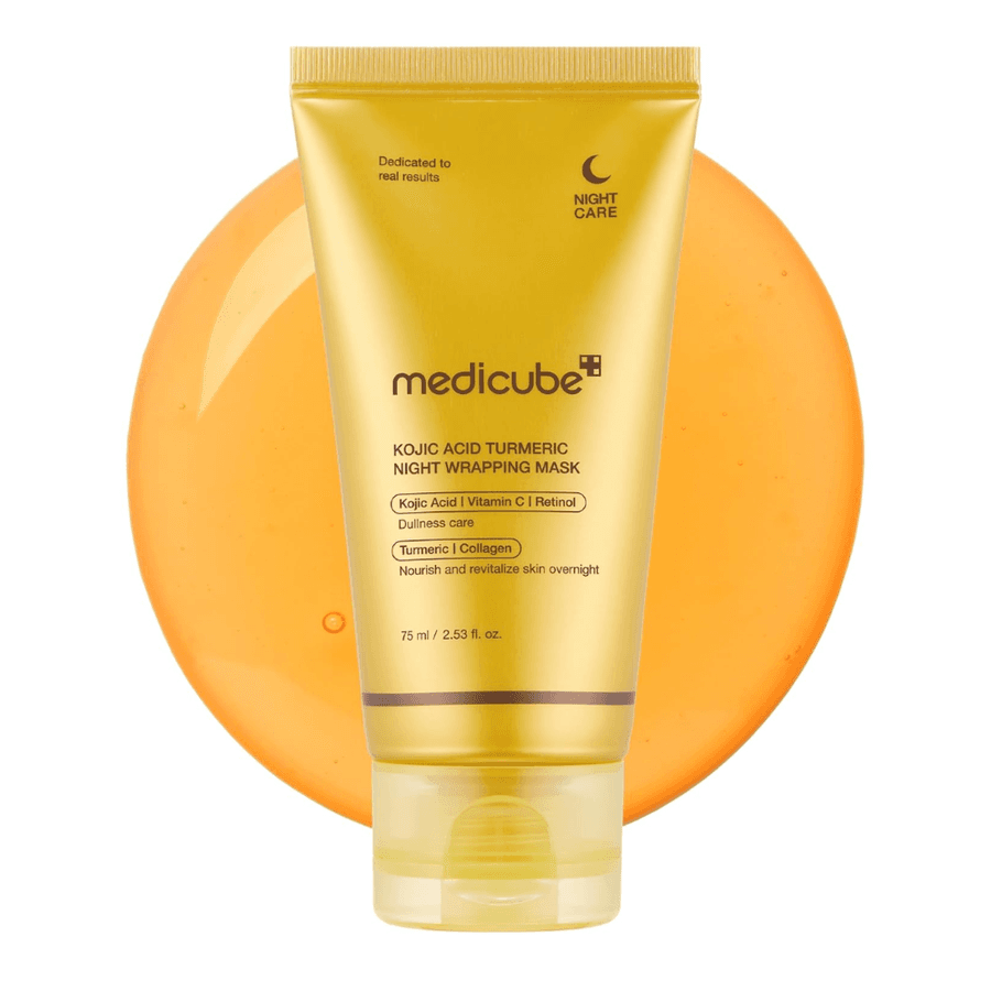 Máscara Noturna Peel Off de Cúrcuma Medicube | Com Colágeno para Hidratação Profunda da Pele - Skincare Coreano
