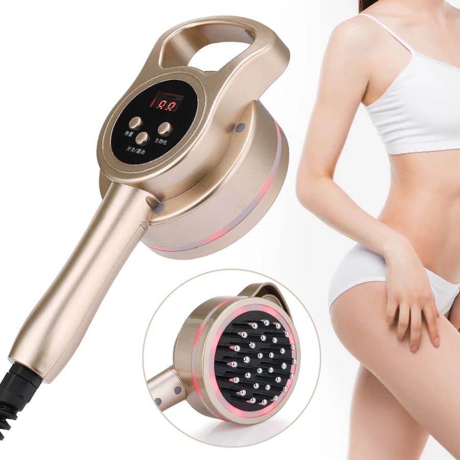 Massageador Corporal Elétrico Hailicare com Gua Sha, Movimentos de Drenagem Estética, Microcorrente, Vibração, Aquecimento e Luz Vermelha