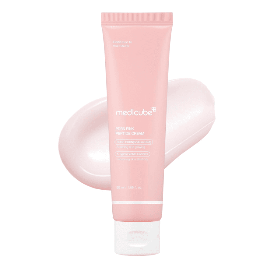 Medicube com Ácido Hialurônico Creme Hidratante Rosa PDRN | Recuperação de Imperfeições e Hidratação Profunda