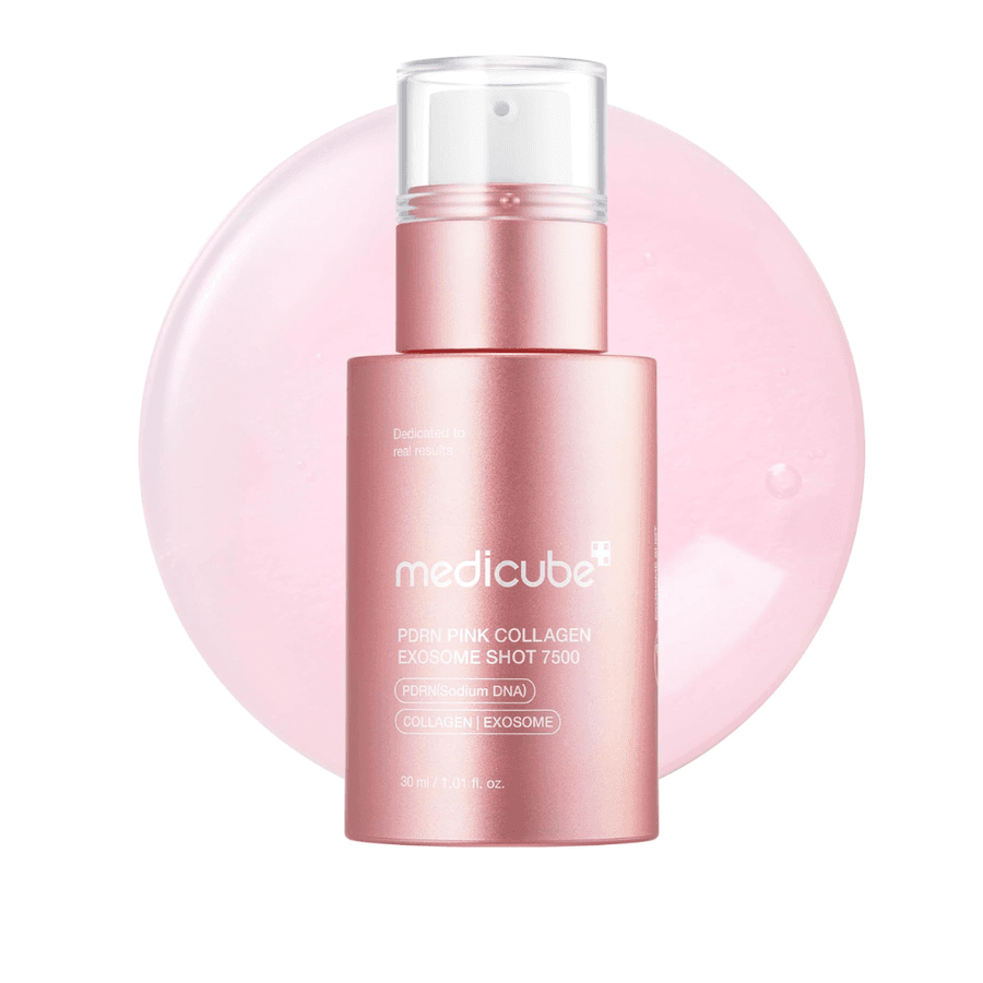Medicube PDRN Pink Collagen Exosome 7500 PPM | Sérum Coreano para Pele de Vidro, Renovação, Elasticidade e Brilho Intenso