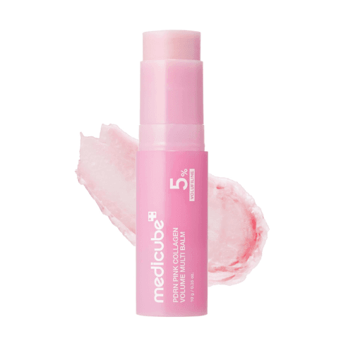 Medicube PDRN Pink Collagen Volume Multi Balm Stick - Bálsamo Coreano com PDRN, Colágeno e Volufiline para Linhas, Olheiras e Luminosidade