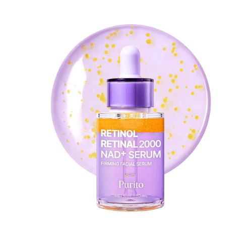 PURITO Retinol + Retinal com NAD+ 30ml - Sérum Antienvelhecimento para Rugas, Linhas Finas, Firmeza e Elasticidade