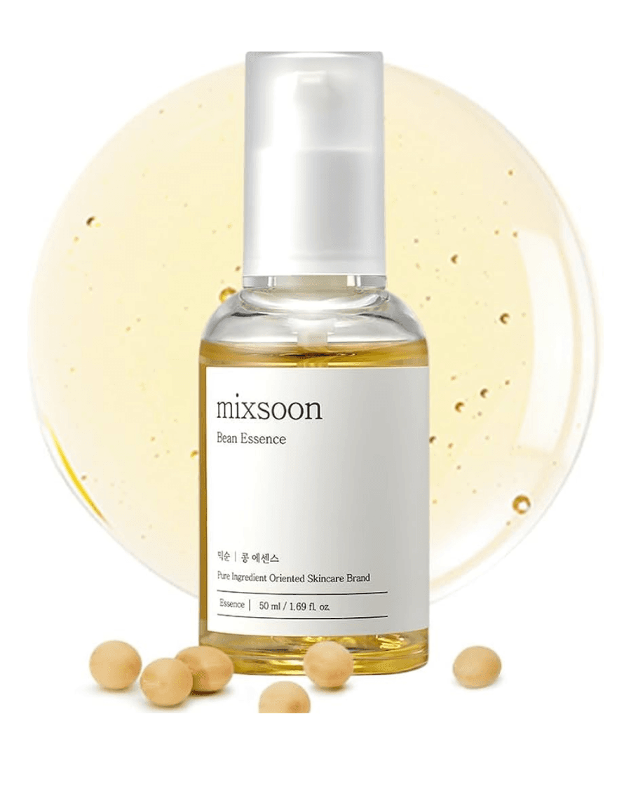Mixsoon Bean Essence - Soro Facial Coreano de Soja para Reparação, Anti-Idade, Clareamento de Manchas e Pele Mais Lisa
